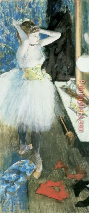 Edgar Degas Dancer in her dressing room